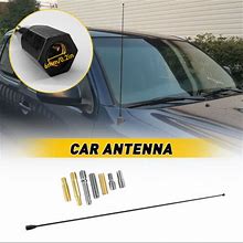 21" Black Stainless Am/Fm Amplified Signal Aerial Roof Antenna Mast