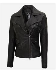 Image result for Black Leather Jackets for Women