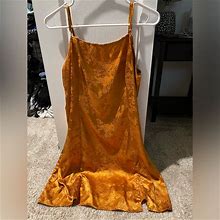 Shein Dresses | Womens Floral Orange Dress | Color: Orange | Size: 2X