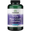 Swanson Mineral Supplements Triple Magnesium Complex 400 Mg Capsule 300Ct