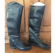 Effingham Bond Boots 2000L Pull On Lace Tall Equestrian Riding Black