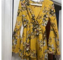 Shein Small Brand Flare Peplum Shirt Dress Kurta Kameez Indian