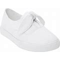 Wide Width Women's The Anzani Slip On Sneaker By Comfortview In White (Size 12 W)