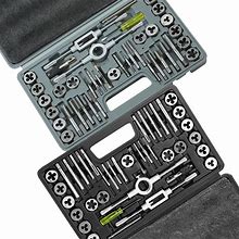 VEVOR Tap And Die Set, 80-Piece Metric And SAE Standard, Bearing Steel Taps And Dies, Essential Threading Tool For Cutting External Internal Threads