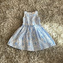 Gymboree Dresses | Gymboree Blue & White Floral Formal Dress | Color: Blue/White | Size: 4G