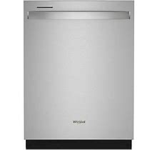 Whirlpool WDT750SAK 24 Inch Wide 15 Place Setting Energy Star Rated Built-In Top Control Dishwasher Fingerprint Resistant Stainless Steel Sanitation