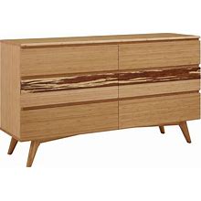 Greenington Azara Caramelized Bamboo 6 Drawers Dresser