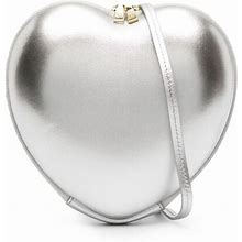 Maje - Heart-Shaped Leather Bag - Women - Calf Leather - One Size - Silver