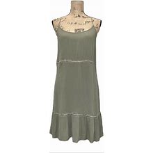 Venus Dresses | Venus Olive Green Tank Dress Size Small | Color: Green | Size: S