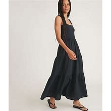 Women's Selene Double Cloth Maxi Dress | Black | XS By Marine Layer