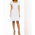 Ryegrass Dresses | Ryegrass Embroidered Eyelet White Dress | Color: White | Size: S