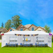 Segmart White Canopy Tent For Outside 10 X 30 Outdoor Patio Gazebo Tent With 5 Sidewalls Upgraded Outdoor Party Wedding Tent Gazebo Bbq Canopy For Cat