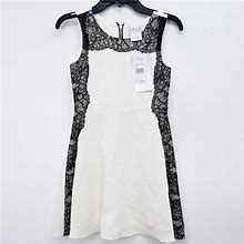 Blush By Us Angels Dresses | Sleeveless Lace Trim A-Line Dress | Color: Black/White | Size: 7G