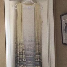 Lularoe Dresses | Joy Sleeveless Vest | Color: Blue/Yellow | Size: M