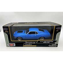 1970 Ford Mustang Boss 429 Blue 1/24 Scale Diecast Model Car By MOTORMAX 73303