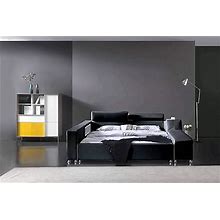 Greatime Deluxe Bed Frame, Modern Upholstered Platform Bed With Adjustable Headboard, Luxury Bed Frame With Bedside Storage, Tatami Style Bedside, Ea
