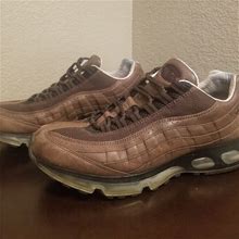 Nike Shoes | Air Max 360 Brown Leather Mens Size 10 | Color: Brown | Size: 10