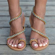 Handmade Sandals/Women Leather Flats/Boho Sandals/Greek Leather Sandals "Kirki"