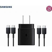 Usb-C Super Fast Charging Wall Charger-25W PD Charger Adapter With 2X USB C Cable (3Ft) For HTC U11 Life