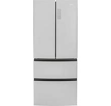 Haier HRF15N3AGS French Door Refrigerator - 28" - 15 Cu Ft - Stainless Steel