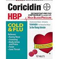 Coricidin HBP Tablets Cold And Flu - 10 Count