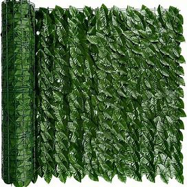 1Pc, Artificial Hedge Faux Ivy Fence Privacy Screen Fake Leaf Balcony Fencing And Vine Greenly UV Wall Decore Outdoor Garden Decoration,Temu