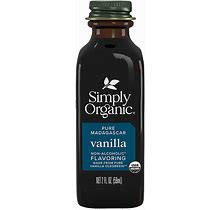 Simply Organic Vanilla Flavoring (Non-Alcoholic), Certified Organic, Vegan | 2 Oz | Pack Of 1