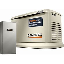 Generac Guardian 26000-Watt Dual Fuel (Liquid Propane/Natural Gas) 200-Amp Home Standby Generator (Automatic Transfer Switch) In White | 7291