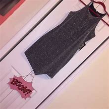 Express Dresses | Express Metallic Sparkle Mini Dress | Color: Gray/Silver | Size: 8