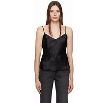 FRAME Black V-Neck Camisole - Sleeveless Tops Size L