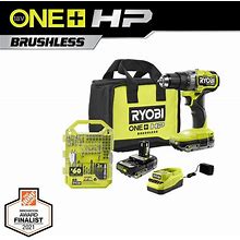 ONE+ HP 18V Brushless Cordless 1/2 in. Drill/Driver Kit W/(2) Batteries, Charger, Bag, & Drill And Drive Kit (65-Piece)