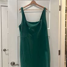 Abercrombie & Fitch Dresses | Abercrombie Square Neck Column Midi In Green Xxl Petite | Color: Green | Size: Xxl