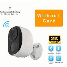 Security Cameras Wireless Outdoor, 2K 3MP Battery Powered Wifi Security Camera With Spotlight & Siren Alarm, 2-Way Audio, Color Night,Must-Have,Temu