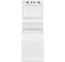 Whirlpool WETLV27H 27 Inch Wide Laundry Center With 3.5 Cu. Ft. Washer And 5.9 Cu. Ft. Electric Dryer With Dual Action Agitator And Long Vent Design