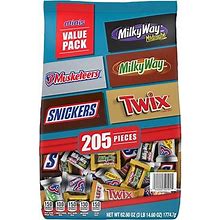 Mars Milky Way, Twix, 3 Musketeers And Snickers Minis Chocolate Candy Bars, 62.6 Oz, 205 Pieces (220-000 | Quill