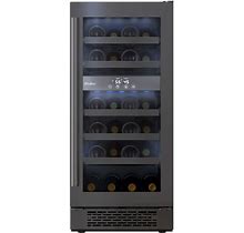 Avallon AWC152DZRH 15 Inch Wide 23 Bottle Capacity Dual Zone Wine Cooler With Right Swing Door Black Stainless Steel Beverage Appliances Wine Coolers