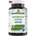 Magnesium Citrate 400 Mg (Elemental Mg) Per Serving - 250 Tablets - Muscle Relax