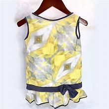 David Peck Dresses | David Peck Custom Designer Dress - Size 3Y | Color: Silver/Yellow | Size: 3Tg