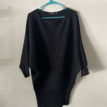 New York & Company Sweaters | Ny &C New York & Company Ladies Sweater Can Be Worn Like Mini Sweater Dress.Sz L | Color: Black | Size: L