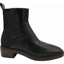 Tory Burch Sierra Chelsea Boots Womens 9.5 Black Leather Block Heel New