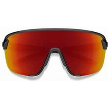 Smith Bobcat 135mm Chromapop(TM) Shield Sunglasses In Black /Red Mirror At Nordstrom