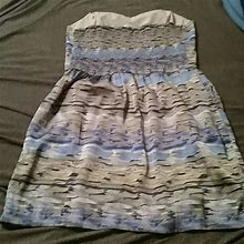 Bcbgeneration Dresses | Bcbg Dress With Pockets! Sz L | Color: Blue/Purple | Size: L
