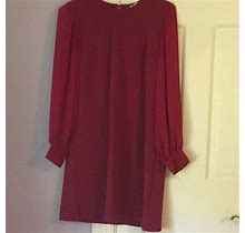 Nannette Dresses | Nanette Lepore Dress With Sheer Arms & Lace | Color: Purple/Brown | Size: 8