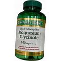 Natures Bounty Magnesium Glycinate 180 Count | Shelhealth