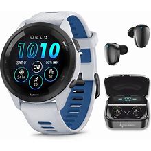 Garmin Forerunner 265 Running Smartwatch Amoled Display White With Bla