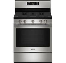 Maytag 5 Cu. Ft. Gas Range With High Temp Self Clean In Fingerprint Resistant Stainless Steel At ABT