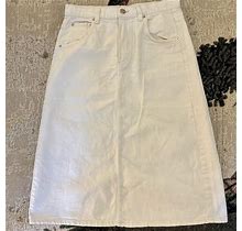 Zara Women's Maxi Skirt - White - 30