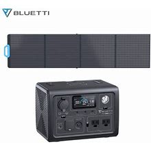 Bluetti Solar Generator EB3A,With 200W Solar Panel, 268Wh Portable Power Station, 600W (1200W Surge) AC Output, For Outdoor Camping, Van/RV Travel, Em