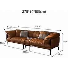 Katlot Modern Minimalist Living Room Leather Sofa Apartment Furniture