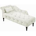 House Of Hampton® Helfried Upholstered Sofa Wood/Velvet In White | 28.3 H X 60.6 W X 27.5 D In | Wayfair Aa14cf14cf2202f80a5070f1dfaa6e4b